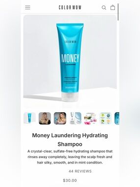 Color Wow  Money Laundering Shampoo & Conditioner  NWT